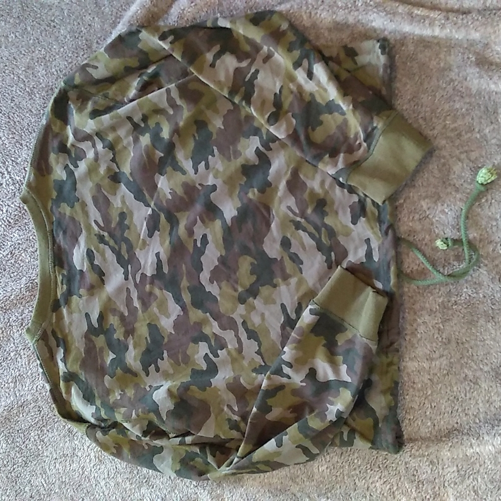 Hem & Thread cropped drawstring waist camo sweats… - image 4